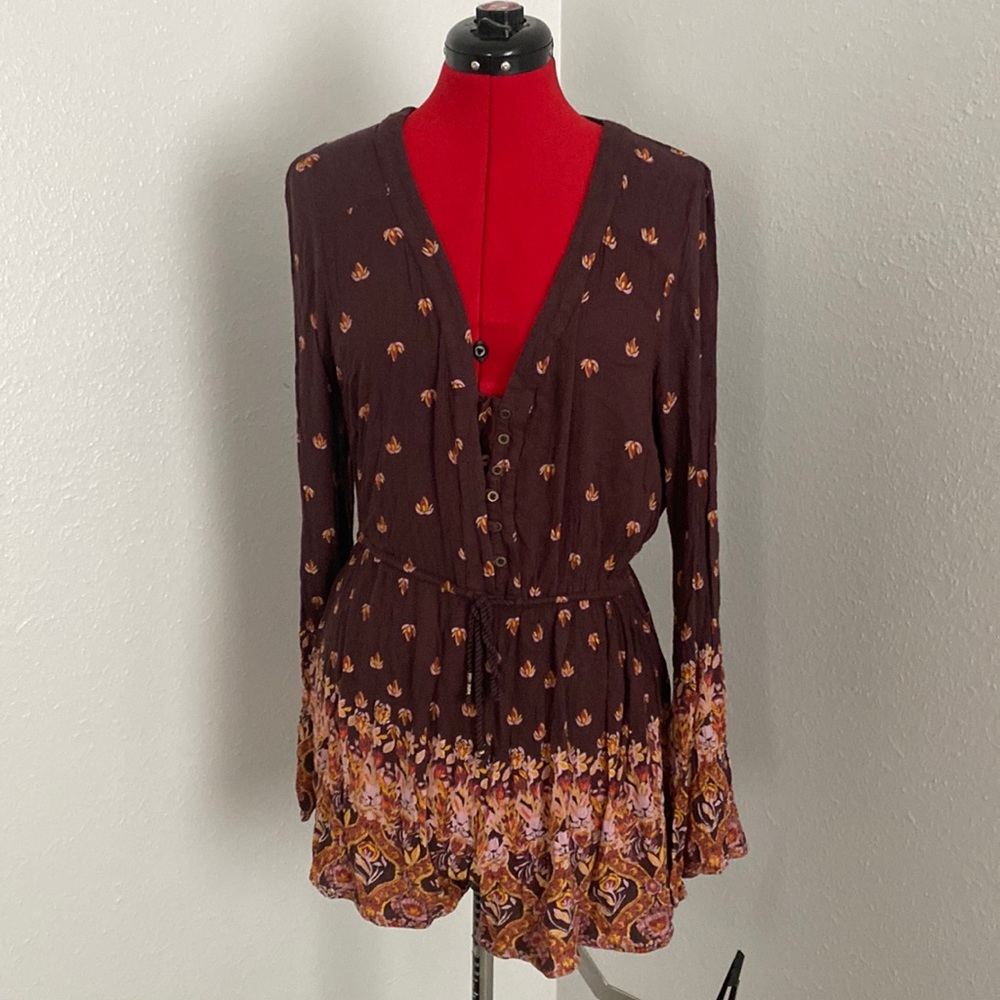 Ecote long sleeve romper